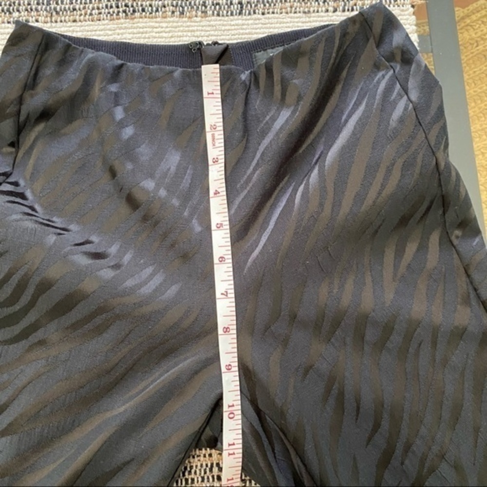 rag & bone Black Simone Cropped Jacquard Zebra Print Pants 0 - Picture 12 of 14